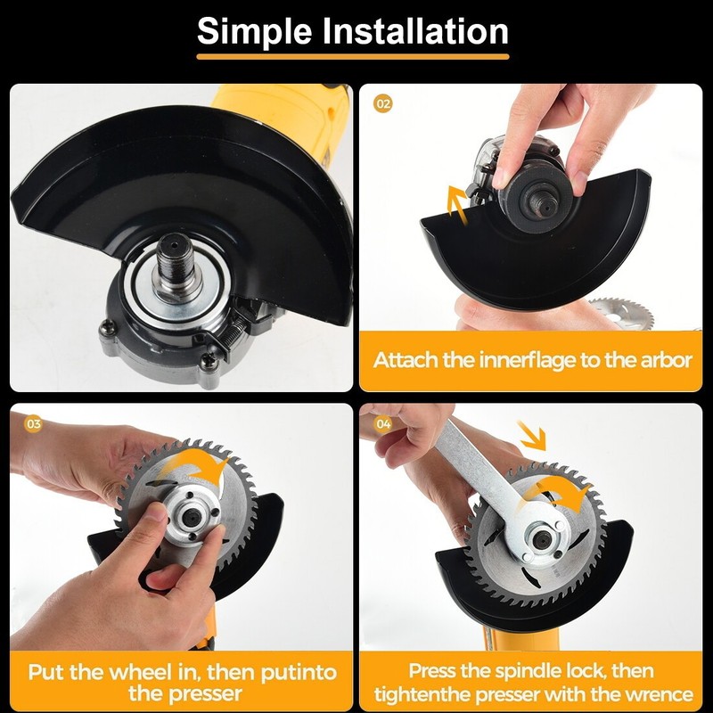 Cordless Angle Grinder Compatible Dewalt 20V MAX Battery 4-1/2" to 5" Brushless gallery