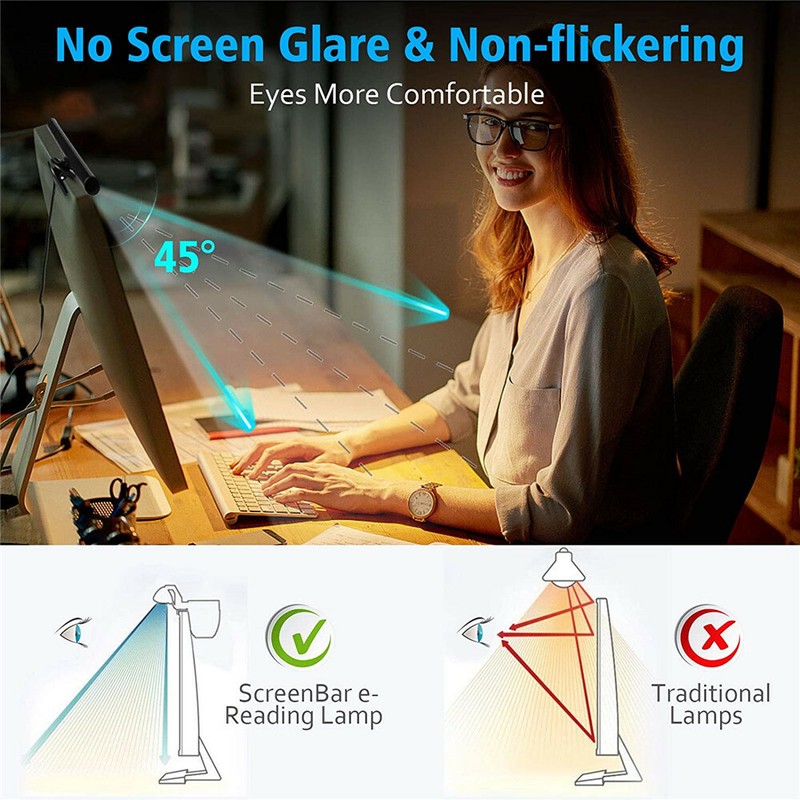 LED Screen Bar Light USB Computer Monitor Eye-Caring Reading Desk Lamp Dimmable gallery