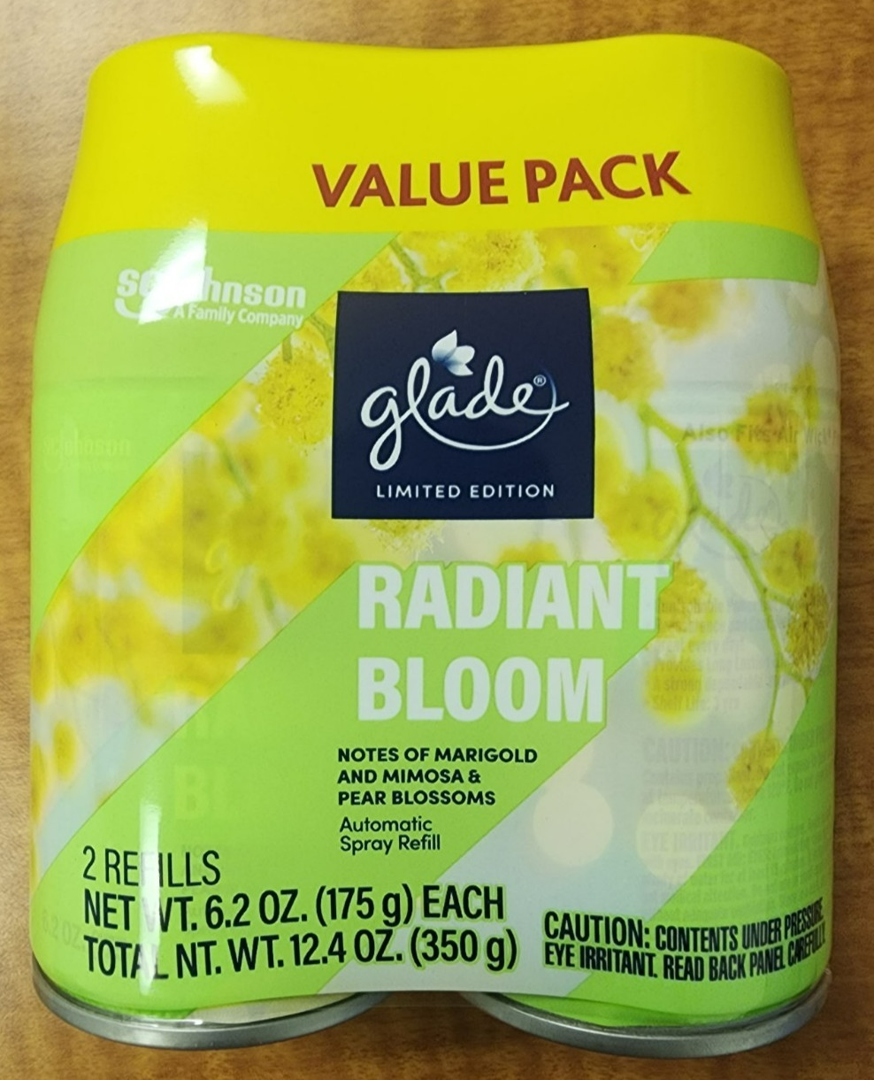 Glade Automatic Spray Air Freshener, Radiant Bloom, 12.4 oz, Pack of 6 Refills gallery