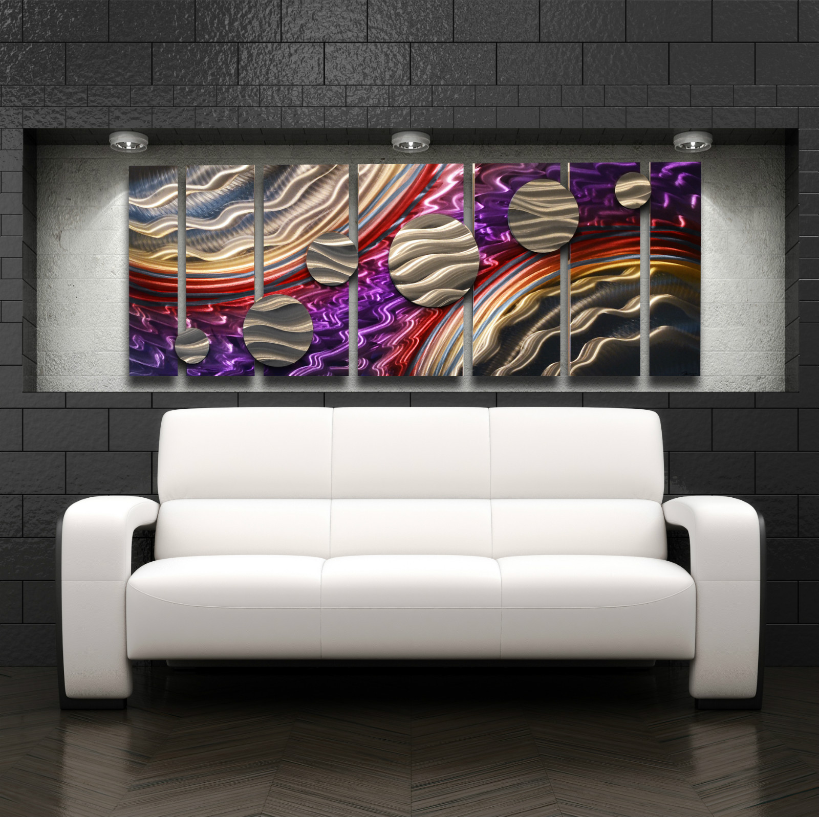 Large Metal Wall Art Panels Modern Contemporary Abstract Home Decor Painting gallery