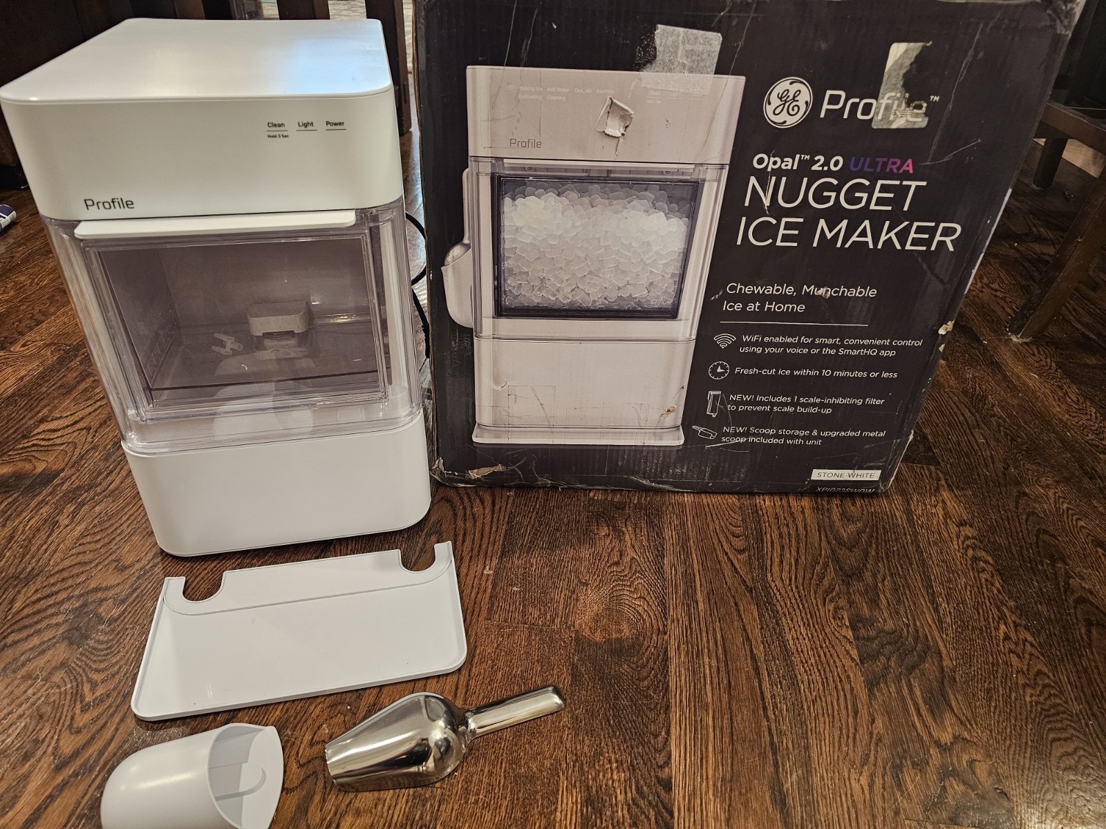 GE Profile - Opal 2.0 ULTRA Nugget Countertop Ice Maker In White gallery
