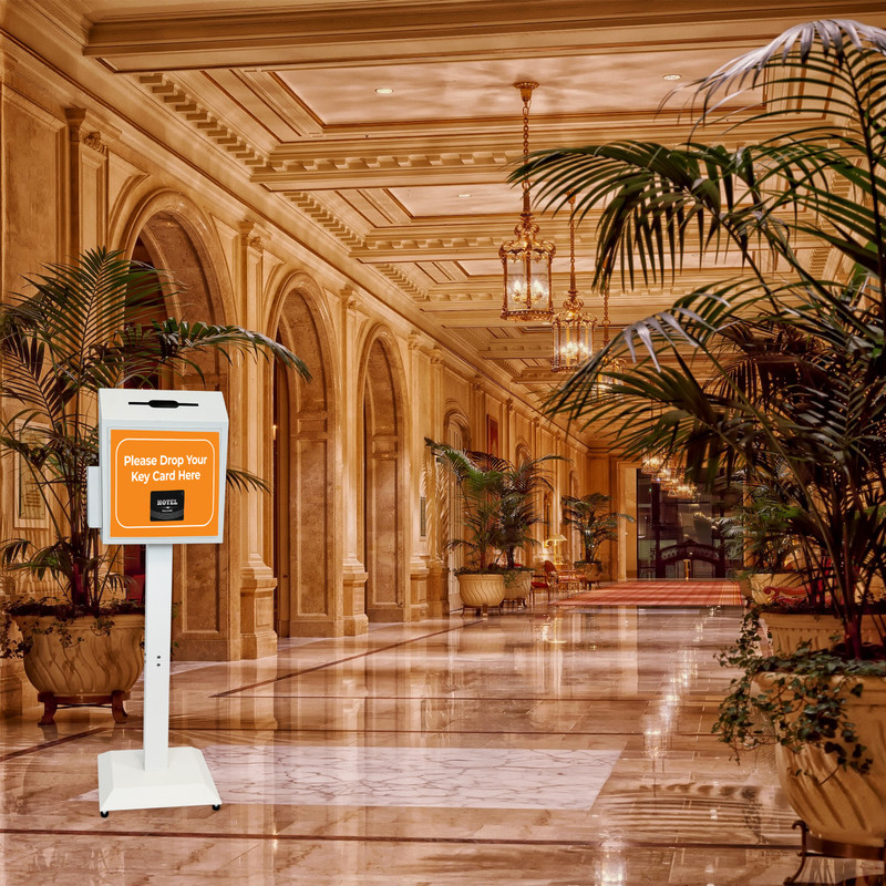 OPEN BOX Suggestion Box with Stand,Floor Standing Offering Box,Donation Safe Box gallery