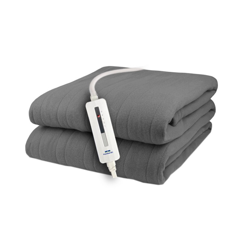 Pure Warmth Solid Flannel Electric Heated Warming Blanket gallery