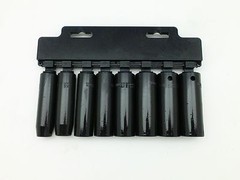 8 PC 1/2″ Drive 6PT Impact Socket Set Deep Metric – H31-001B