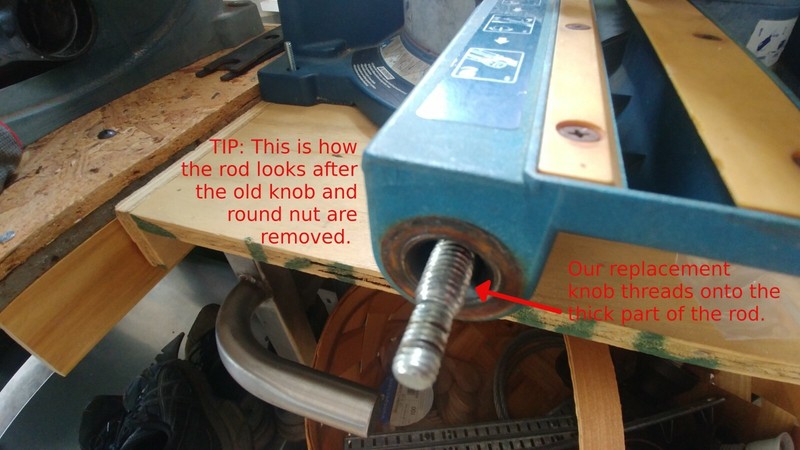 Miter Saw Front Angle Locking Knob Handle ONLY for Ryobi TSS101L Chop Saw gallery