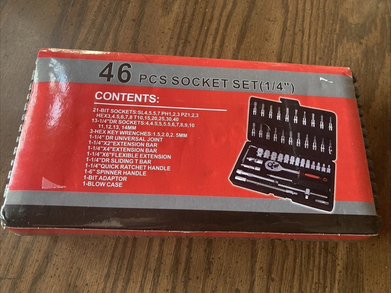 46pcs 1/4in'' NEW SOCKET SET Never Used gallery