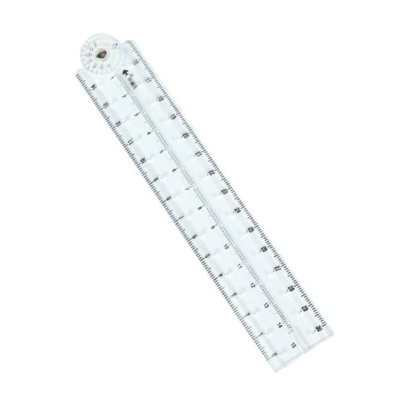Clear Drawing Ruler Folding Ruler Straight Ruler Measuring length 0-30cm gallery