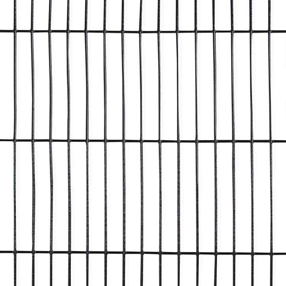 Welded Wire Fence 4 ft. x 50 ft. 16-Gauge Black PVC Coated Mesh 1/2 in. x 3 in. gallery