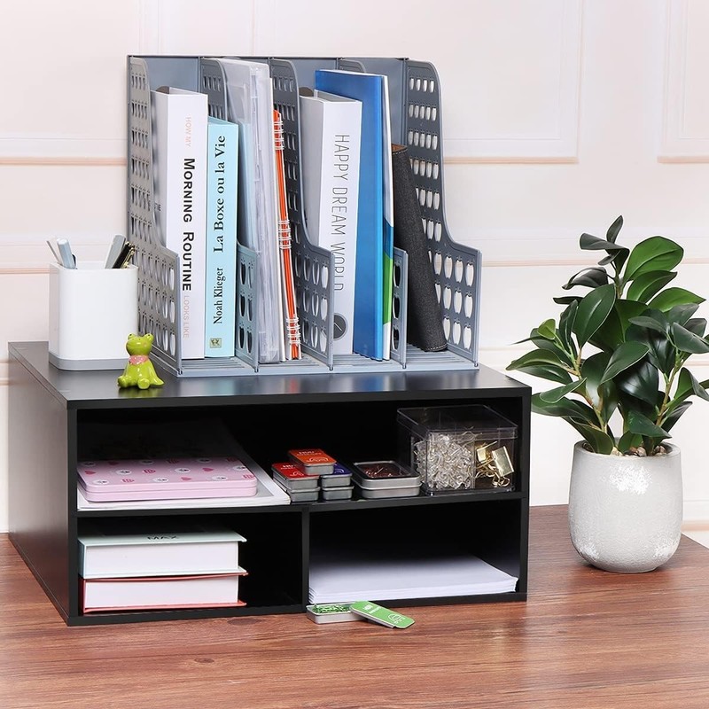 Printer Stand for Desk - 2 Tier Desktop Printer Stand with Paper Storage, Pri... gallery