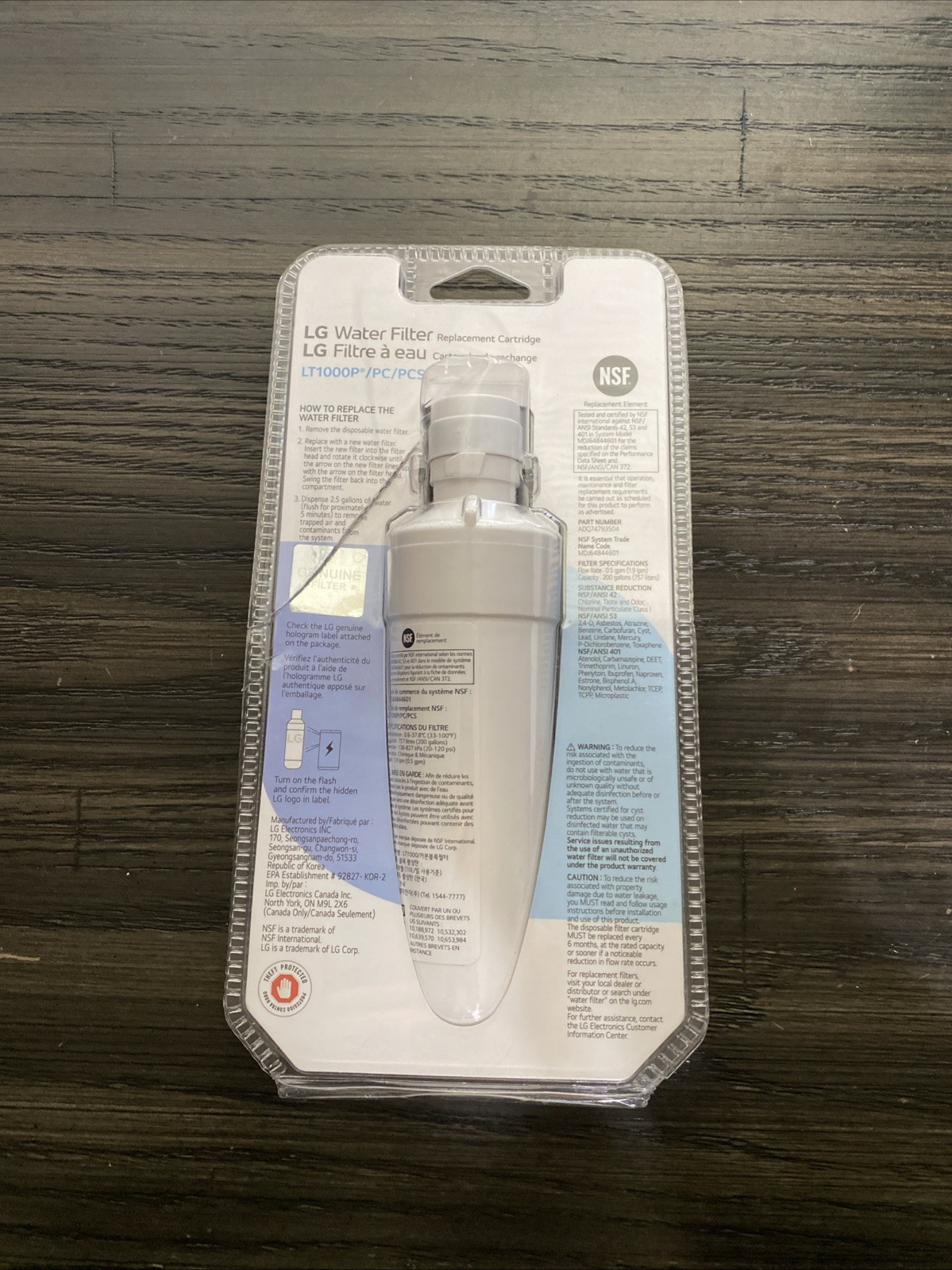 LG LT1000P/PC/PCS- Genuine Refrigerator Water Filter gallery