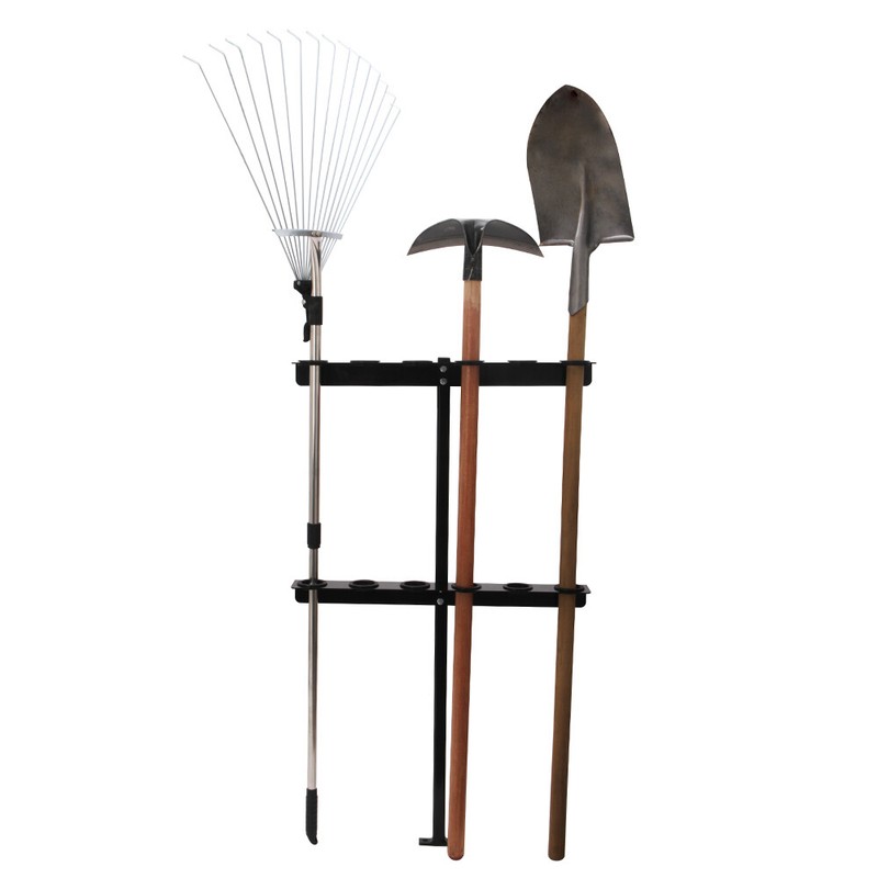 3 Place Lockable Weedeater Trimmer Rack & 6 Holes Tool Rack for Trailer Truck gallery