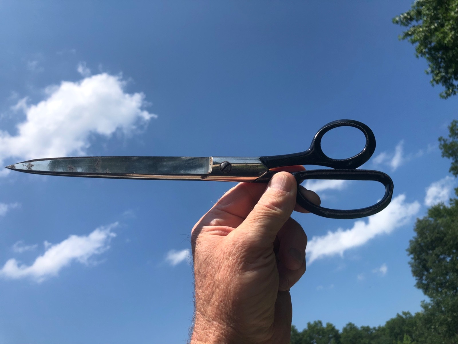 VINTAGE DELUXE KLEENCUT SCISSORS STAMPED 12" U.S.A.SEE PIC FREE SHIPPING gallery