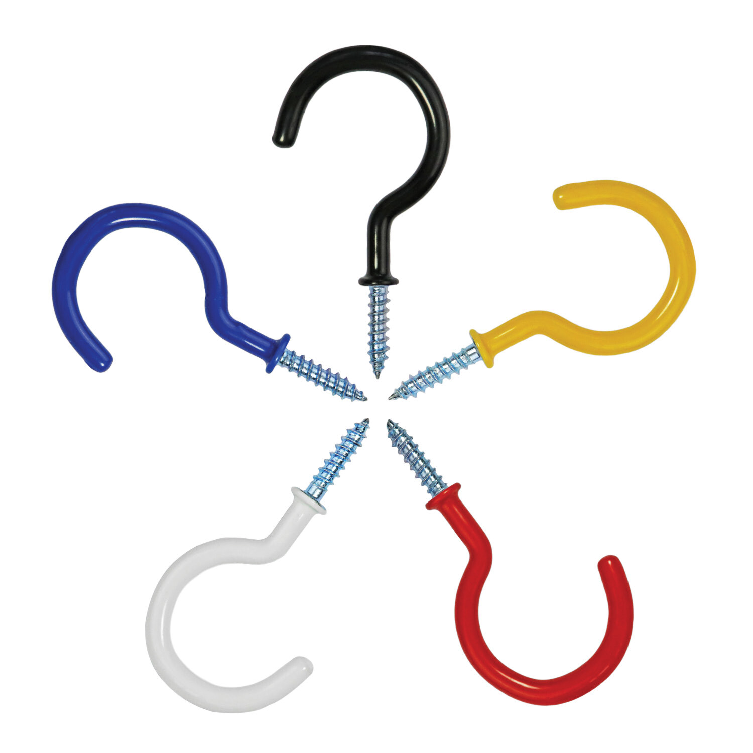 Cup Hooks Vinyl Coated Screw-in Ceiling Hooks 2.9 Inches Screw Hooks 30 Pack gallery