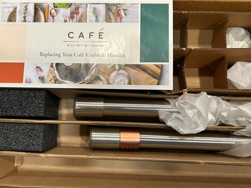 New Cafe Front Control Gas Knobs, Handles Brushed Stainless CXFCGHKPMSS $299.00 gallery