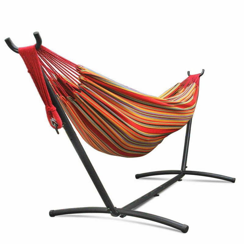 Hammock with Stand Double Standing & Spreader Bar Backyard Camping gallery