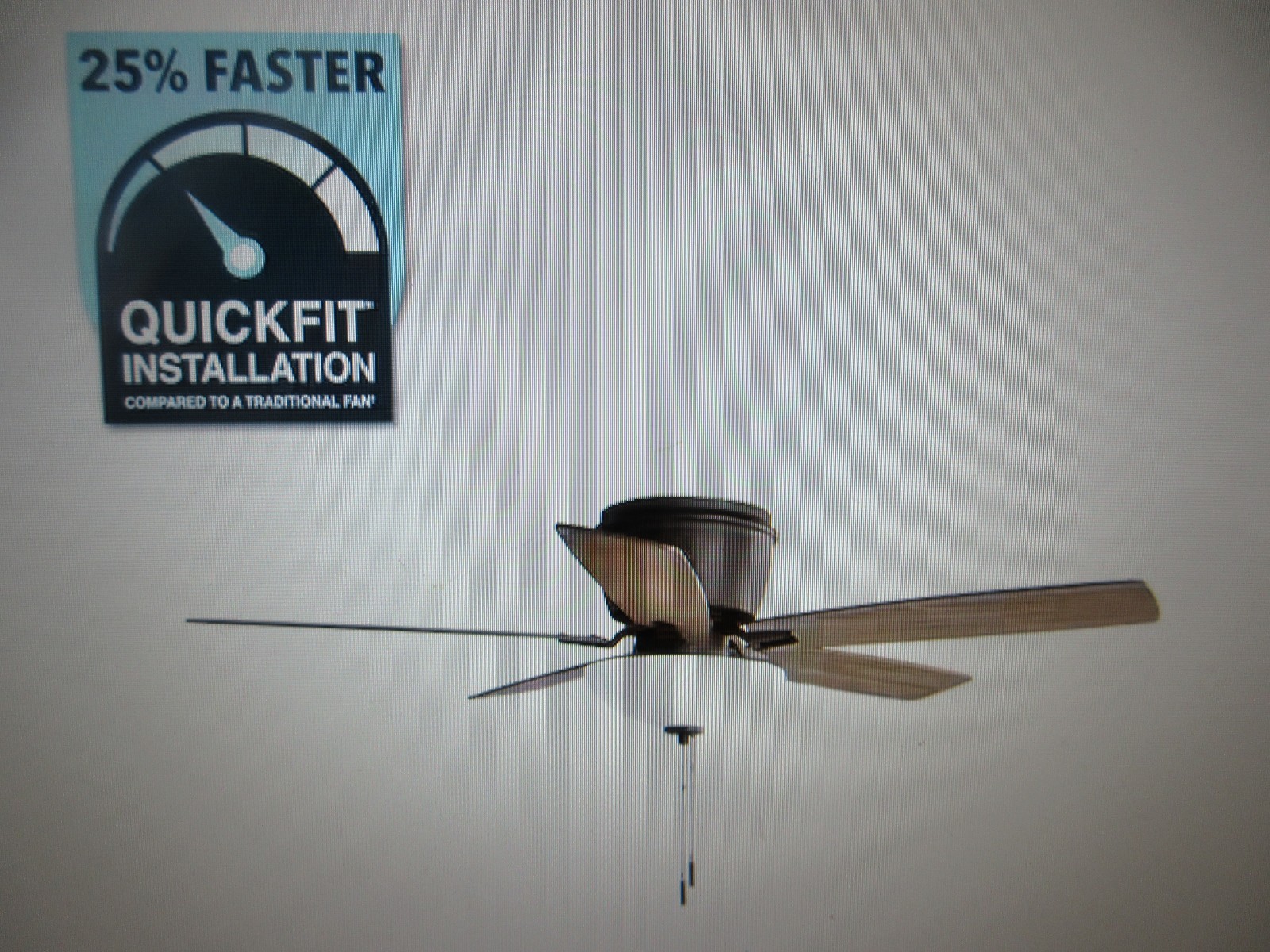Hampton Bay Melrose 52 in. Indoor LED Hugger Bronze Dry Rated Ceiling Fan gallery