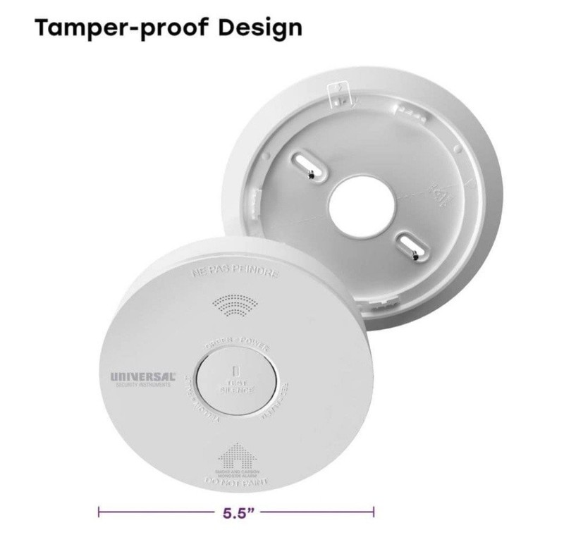 2 Pack 10-Year Battery Combination Smoke and Carbon Monoxide Detector w/ Voice gallery