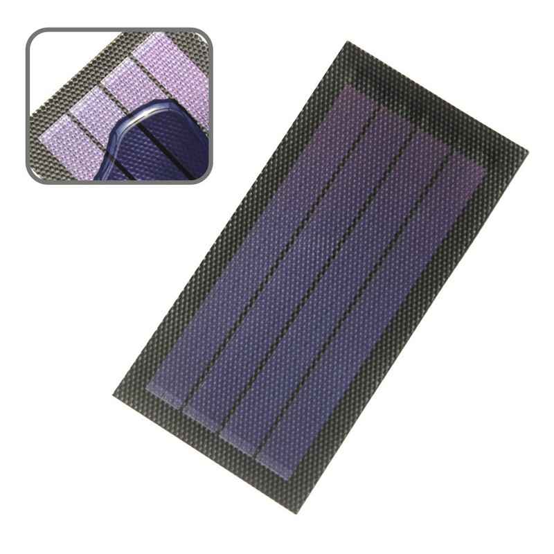 Flexible Amorphous Silicon Solar Panel 1W 6V for Camping and Outdoor Use gallery
