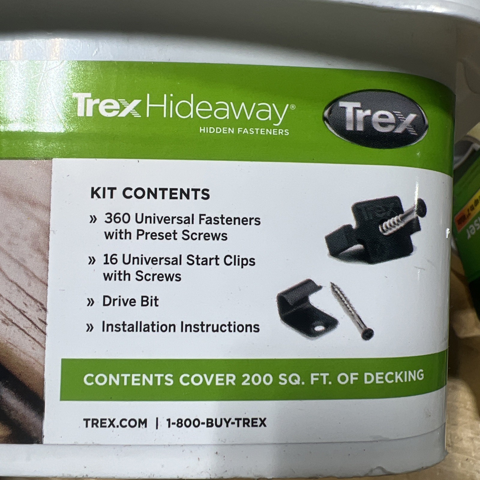 Trex UNIVCOMBOCLIP200 Hidden Fasteners - 360 Count gallery