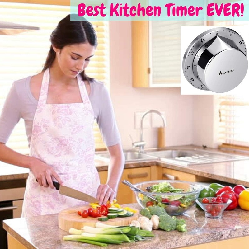 Kitchen Timer, Chef Cooking Timer Clock with Loud Alarm, No Batteries Required, gallery