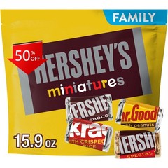 HERSHEY’S Miniatures Assorted Chocolate Candy – 15.9oz