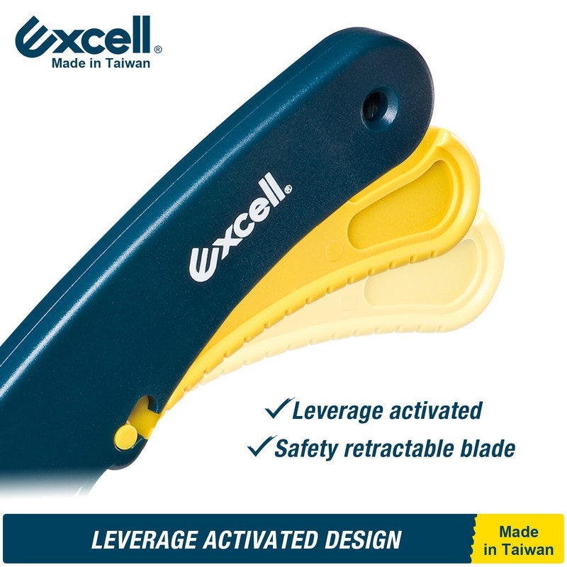 Excell Corner Cutting Utility Knife Safety Lock Lightweight Heavy Duty Cutter gallery