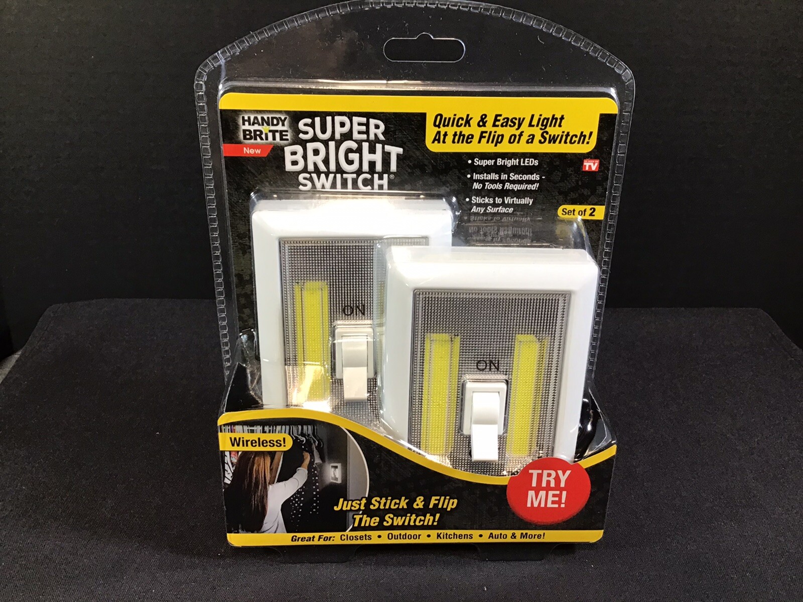 HANDY BRITE SUPER BRIGHT SWITCH AS SEEN ON TV by Ontel Products NEW gallery