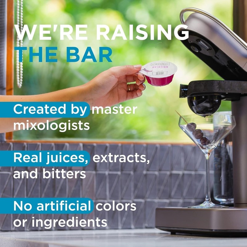 Bartesian Cocktail Mixer Capsules, Variety Pack of 30, Includes 6 Flavors gallery