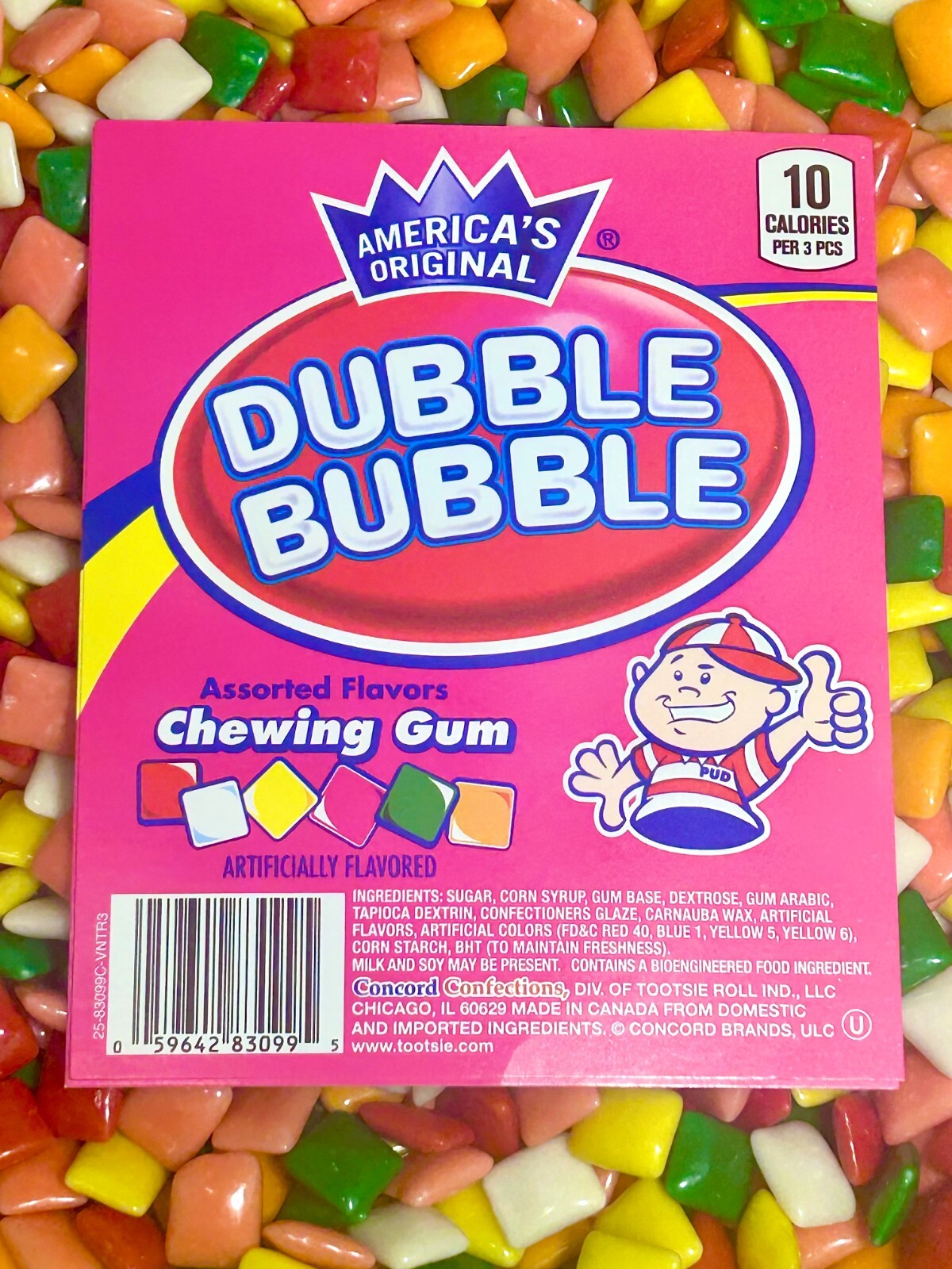 Dubble Bubble Chiclets Assorted Chewing Gum Bulk Candy 1LB 2LB 3LB 4LB 5LB gallery