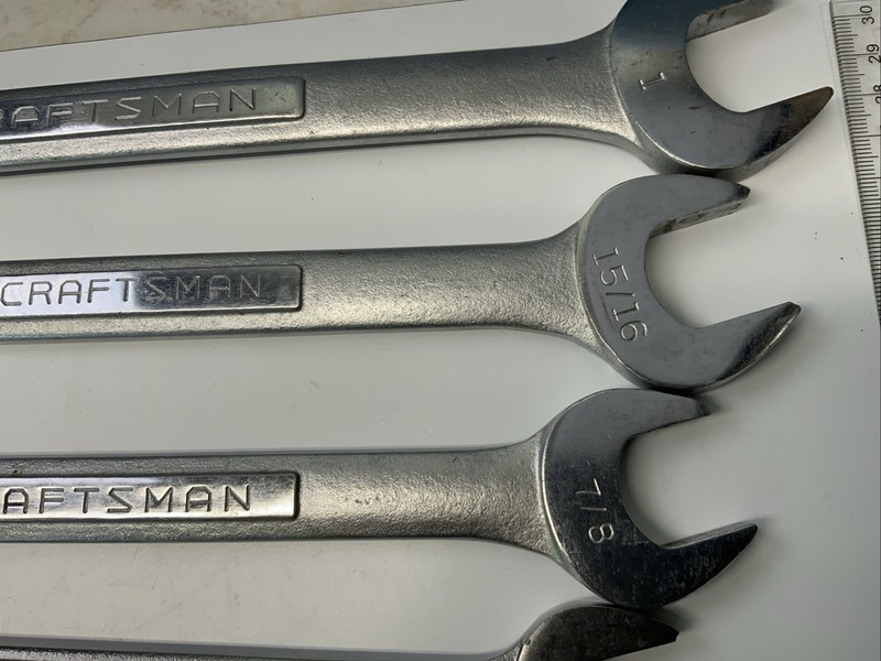 Craftsman 5pc 12pt SAE Combination Wrench Lot, 3/4in. - 1in., USA gallery