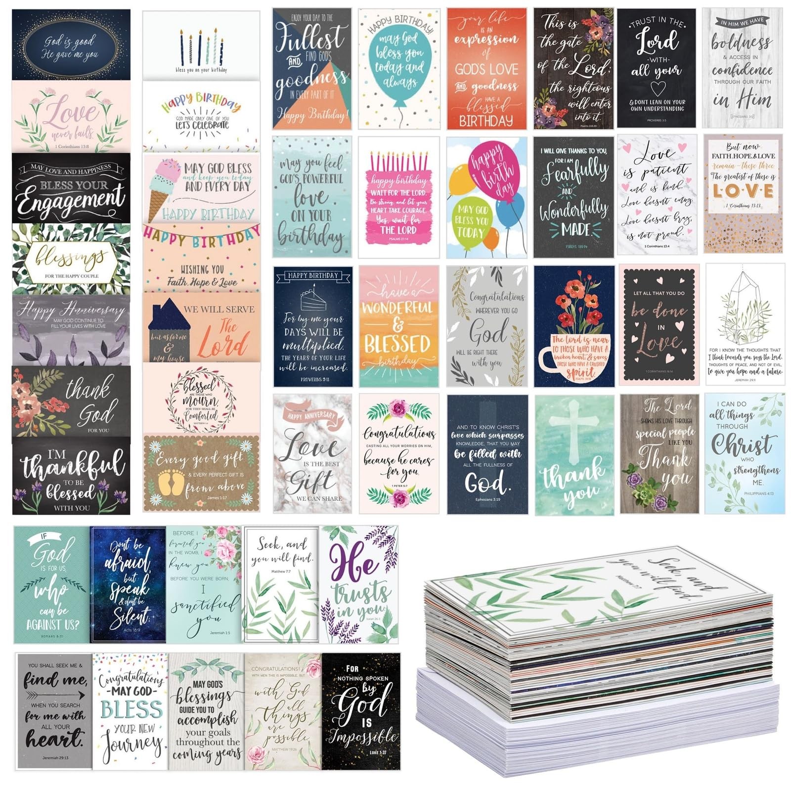 48 Pack Religious All Occasion Greeting Cards Assortment with Envelopes Blan gallery
