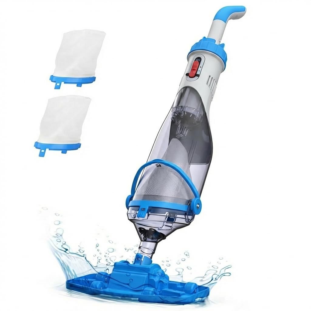 Cordless Pool Vacuum Handheld Rechargeable Pool Vacuum Cleaner 60 Min Runtime gallery