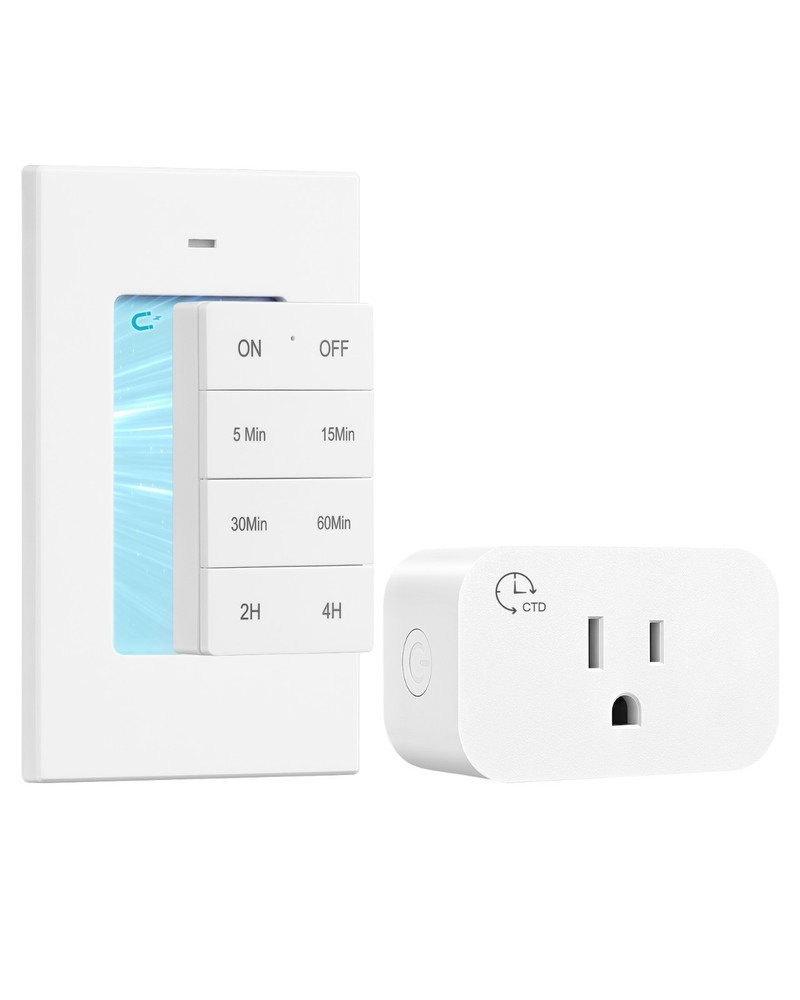 DEWENWILS Remote Control Outlet with Timer, Indoor Remote Timer Outlet,100FT