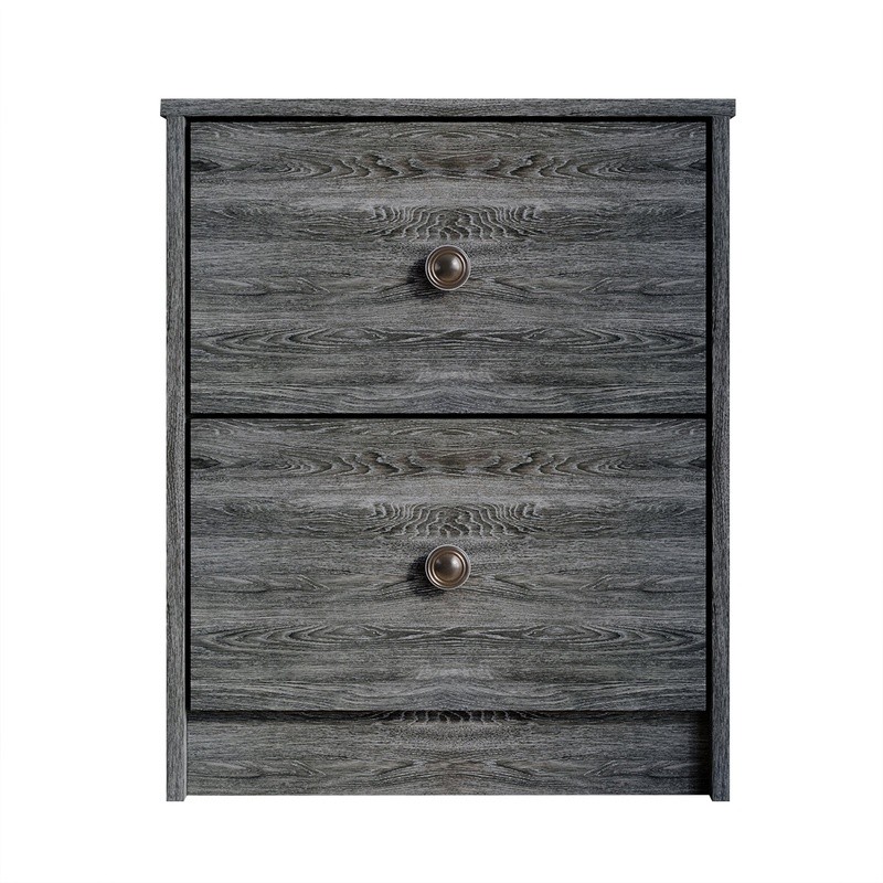 Versatile Nightstand 2 Drawers Multifunctional Table Easy Assembly Storage New gallery