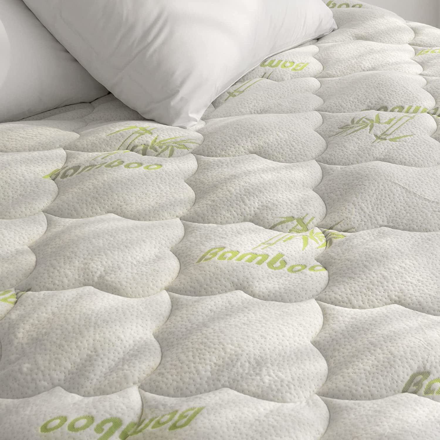 Cooling Bamboo Mattress Topper Cover Ultra Soft Air Mattress Cover Queen Size gallery