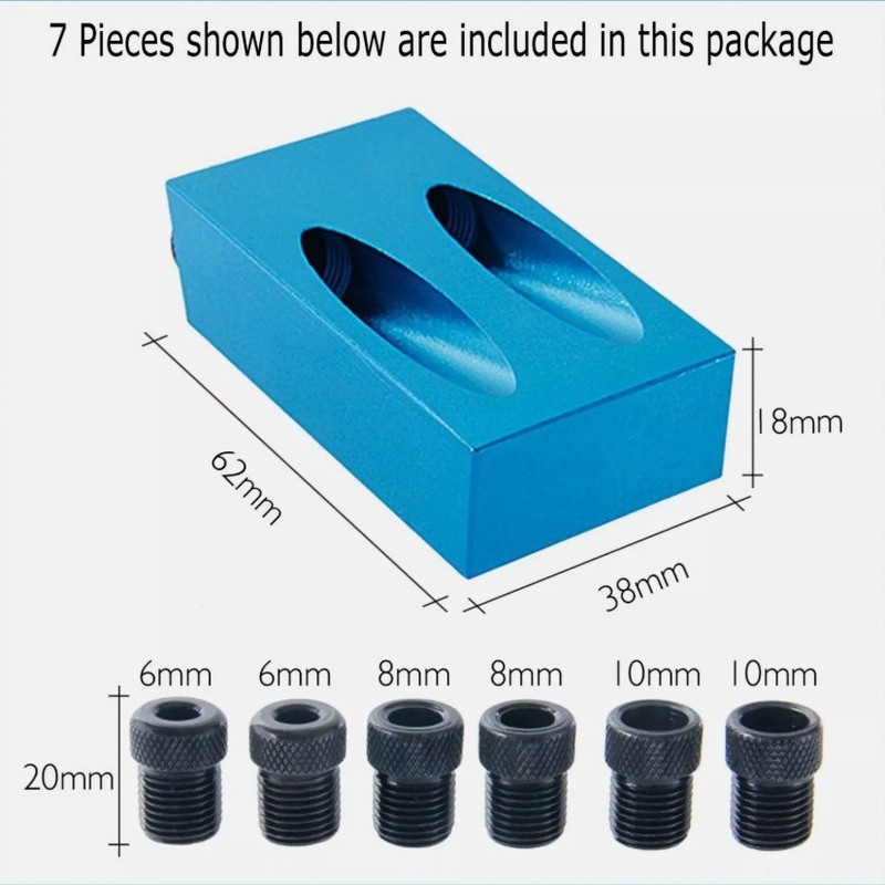 DIY Pocket Hole Jig Kit 850 Easy Drill System Woodworking Screw Drill Heavy Duty gallery