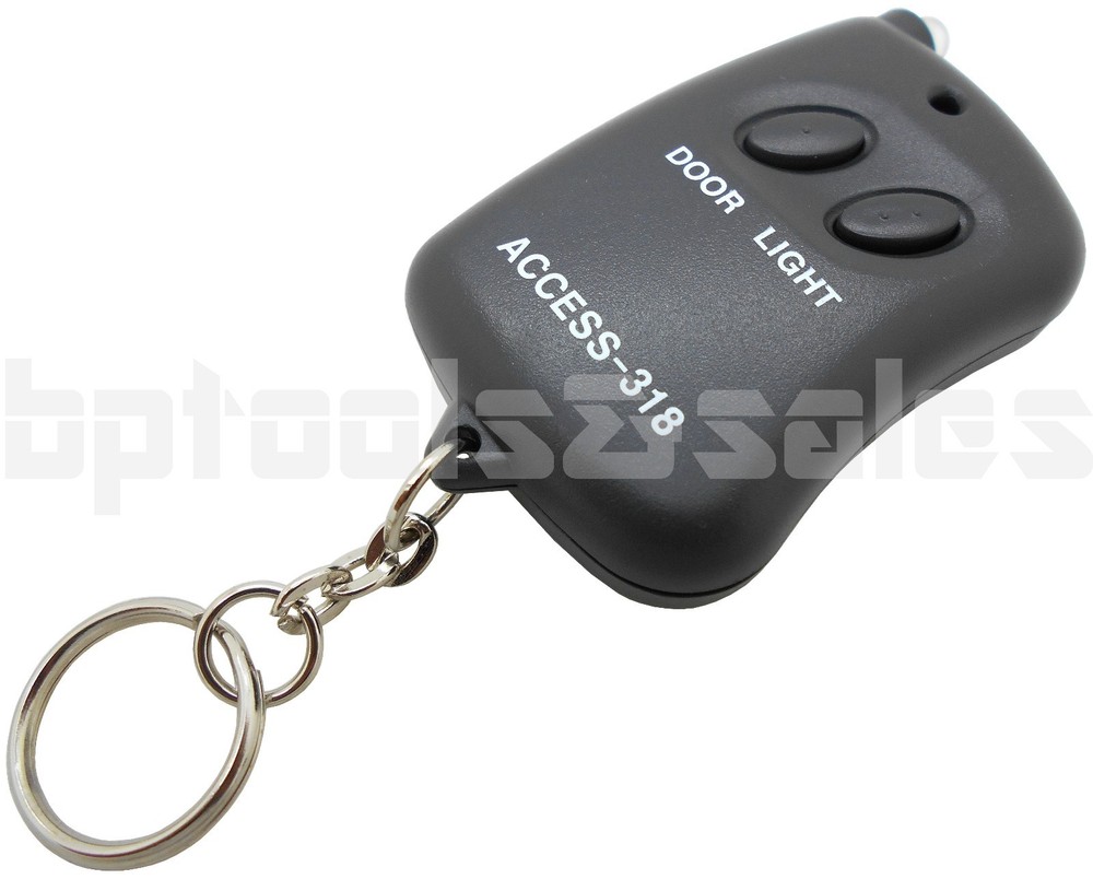 9 Digit Code Mini Remote Control Garage Door/Gate Transmitter w/ Mini Flashlight