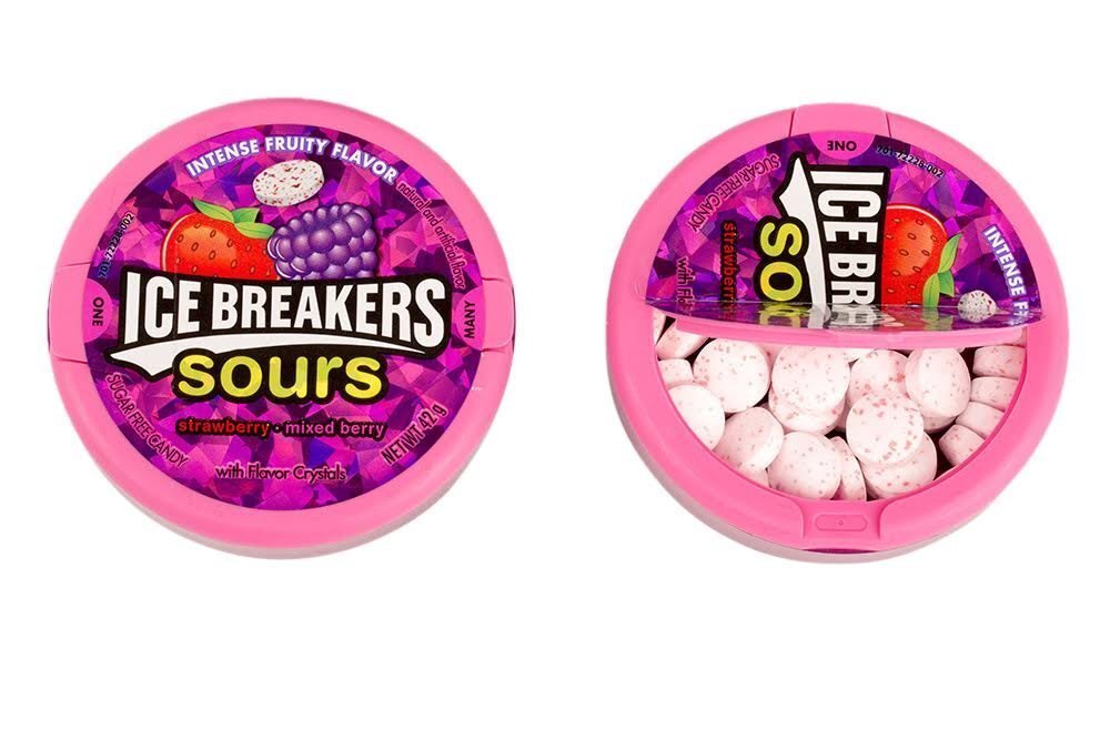 Ice Breakers Sours Strawberry-Mixed Berry 1.5 Oz Containers (Pack Of 8), 1.5 gallery
