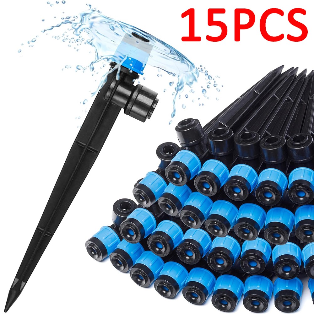 30Pcs Drip Irrigation Emitter 1/4" Garden Drip Watering System 360° Adjustable gallery