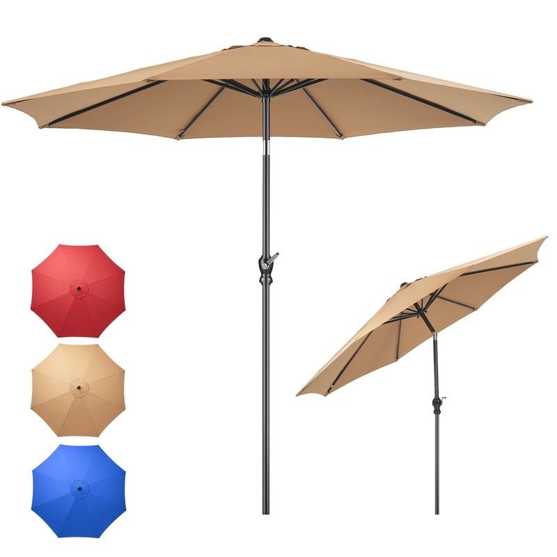 Gianna 9FT Outdoor Patio Umbrella Outdoor Table Umbrella with Push Button Tilt gallery