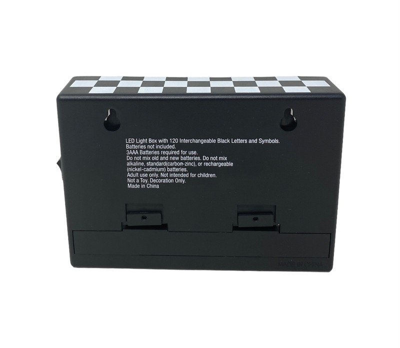 VANS Mini LED Light Box Black White Plastic VN000CE7N0A gallery