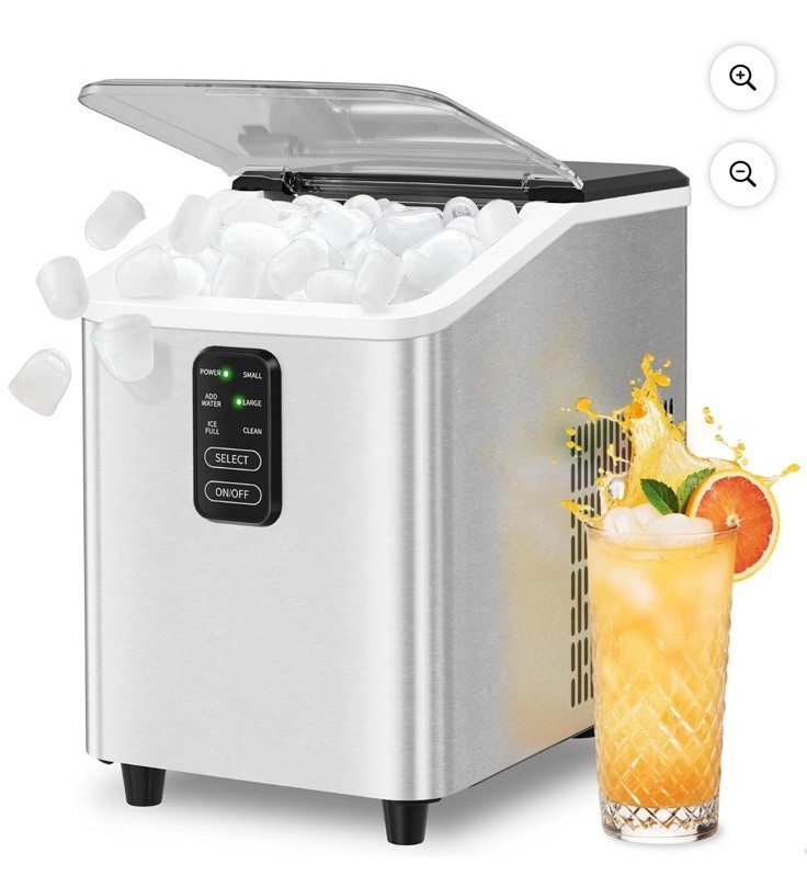 Aeitto Ice Maker Countertop 26lbs/24H, Ice Machine 8 Ice Cubes Ready in 6 Mins gallery