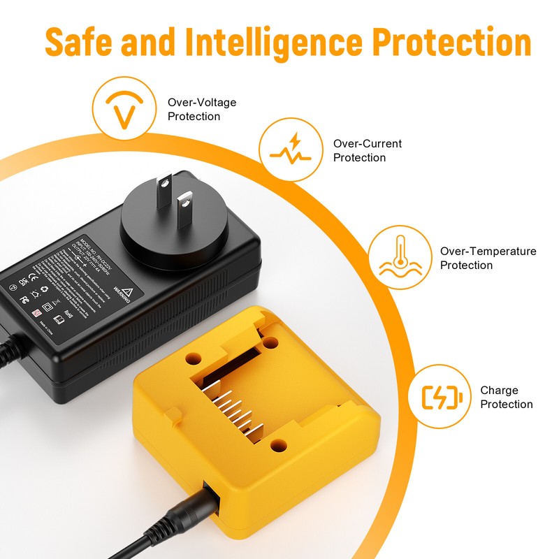 Charger For Dewalt 20V 20 Volt MAX Battery Charger DCB206 DCB204 DCB205 DCB200-2 gallery