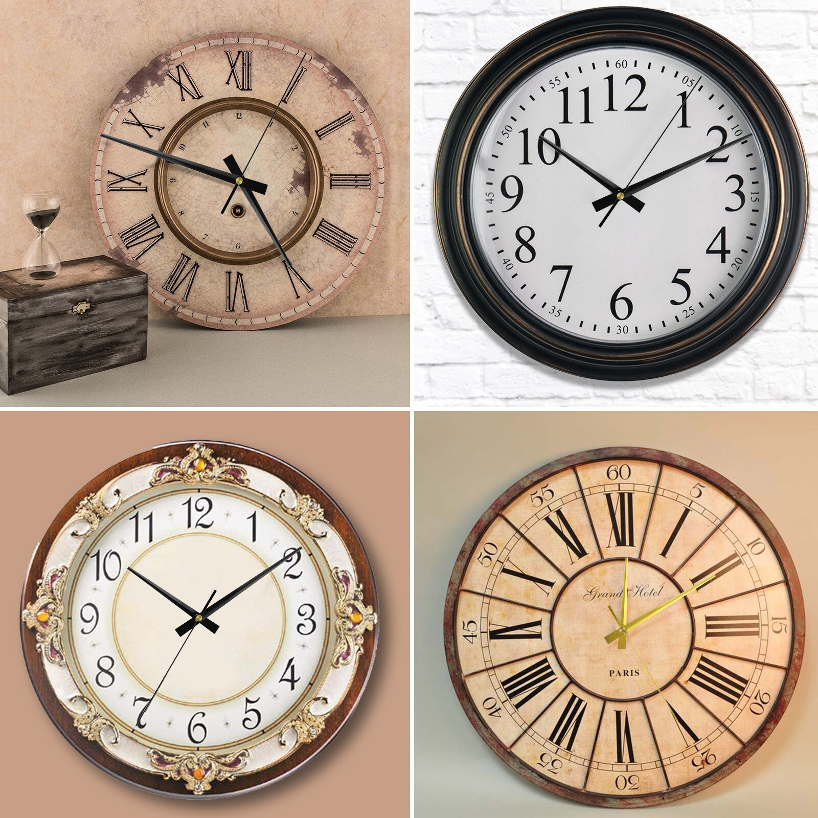 3PCS DIY Wall Quartz Clock Movement Mechanism Replacement Repair Parts Hands Kit gallery