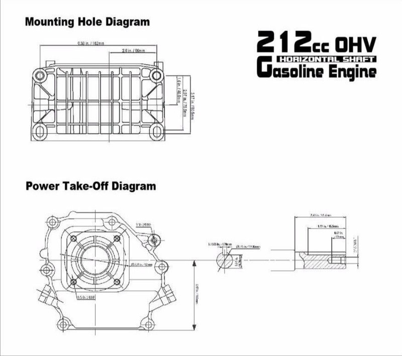 Sigma 6.5HP 212CC Horizontal Gas Engine For lawnmower Pump Same Predator Factory gallery