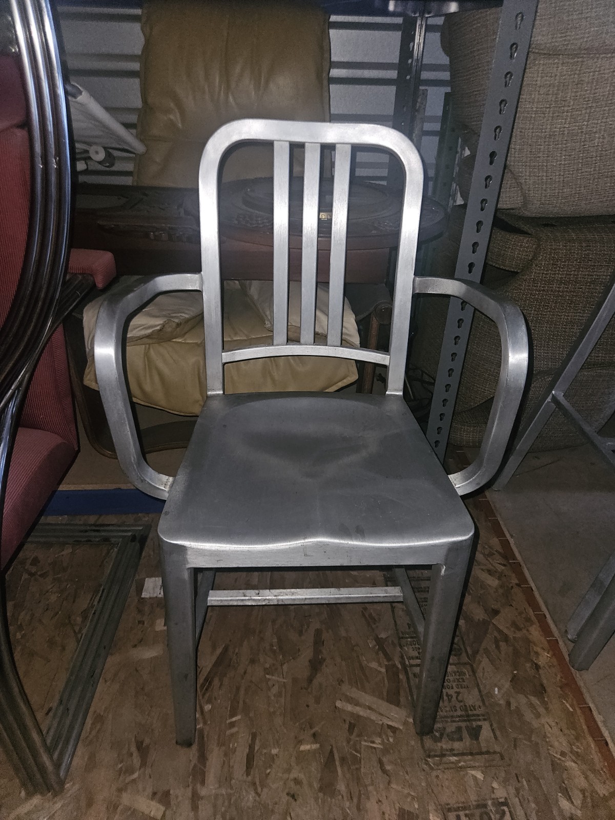 Authentic Emeco Navy Arm Chair in brushed aluminum Armchair 1006a gallery