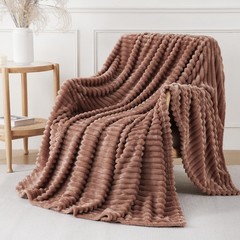 YIICKO Chocolate Throw Blanket for Couch Sofa 60×80 Twin(60″x80″),