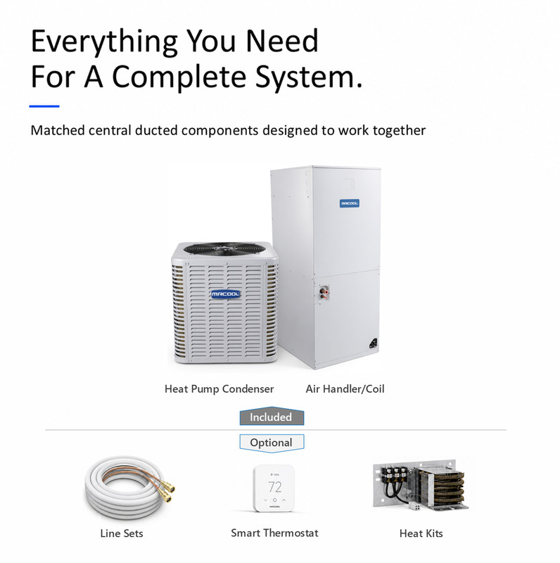 MRCOOL VersaPro 2.5 Ton Central AC Heat Pump System Ducted Split Inverter gallery