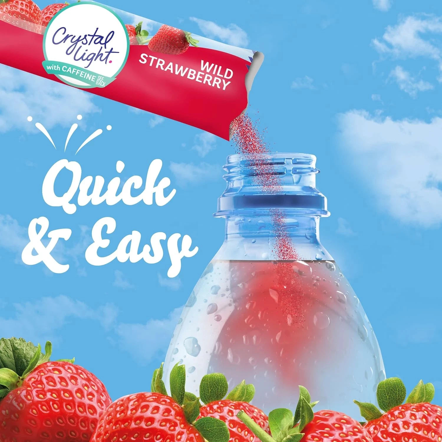 Crystal Light Sugar-Free Wild Strawberry On-The-Go Drink Mix 10 Count Pack of 12 gallery