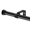 Small Curtain Rods for Windows 30" to 45" 5/8 Inch Standard 30-45", Black gallery